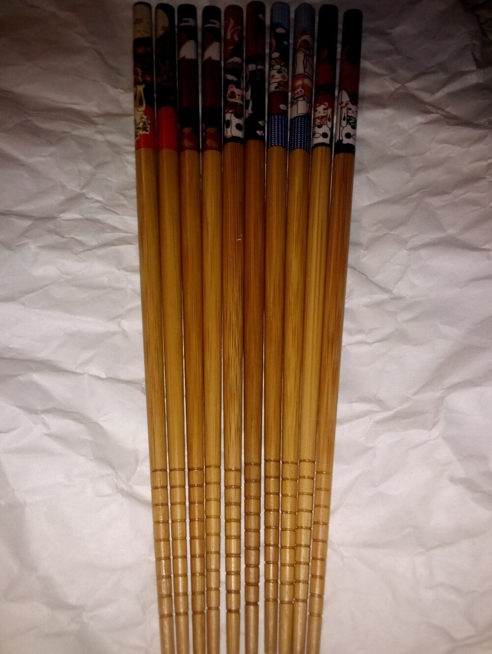 Set Of 5 Bamboo Chopsticks